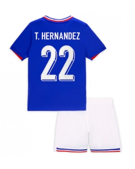 Francia Theo Hernandez #22 Maglia Gara Casa Repliche Europei 2024 Bambino Francia Theo Hernandez #22 Maglia Gara Casa Repliche Europei 2024 Bambino